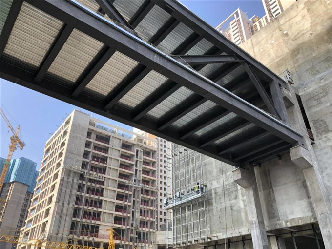 上海钢结构连廊工程案例细节解剖图片