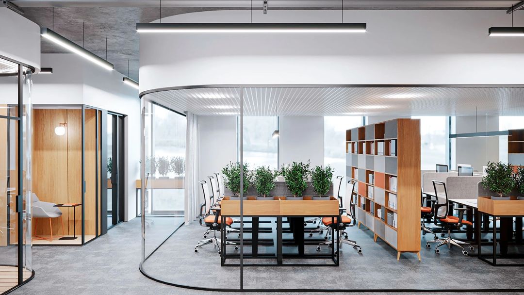 虹桥国际商务广场办公室装修-懂年轻人的办公空间